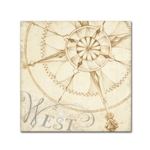 Trademark Fine Art Daphne Brissonnet 'Coast to Coast Sepia IV' Canvas Art, 14x14 WAP0051-C1414GG